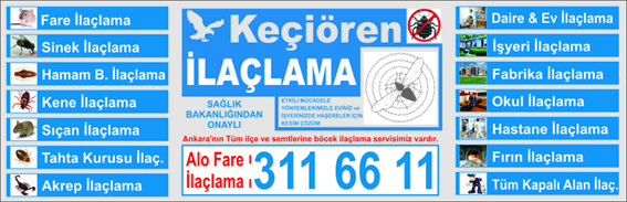 böşek haşere ilaçlama firmları şirketleri ankara