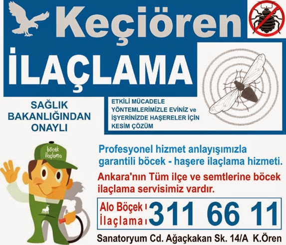 ankara büyükşehir belediyesi böçek ilaçlama