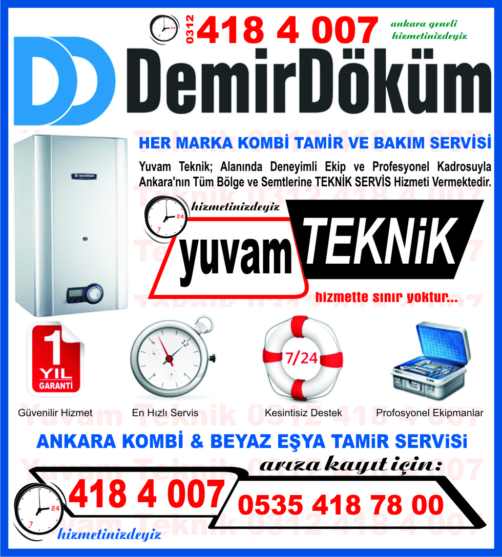 demirdöküm kombi servisi bakım fiyatları ankara çankaya